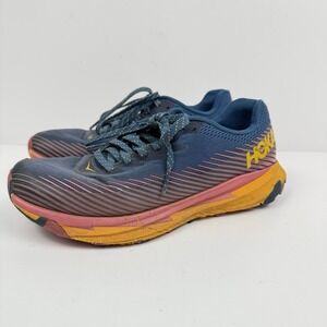 HOKA ONE ONE Shoes Womens 7.5 Torrent 2 Blue Trail Racer Running Sneakers Run